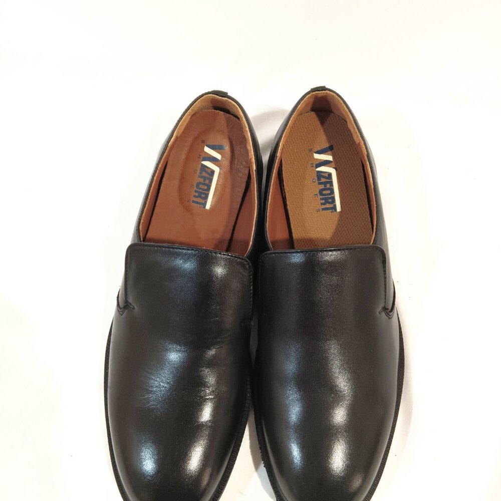 Wizfort Men Shoes Size 7 (39 EU) Loafers Dressy Black Color Flat Slip On New - Picture 2 of 4